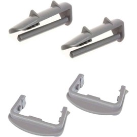 4 Pack Dishwasher Rail Stopper Plastic Front Rear Rail End Caps fit Blomberg Bekoo Dishwasher