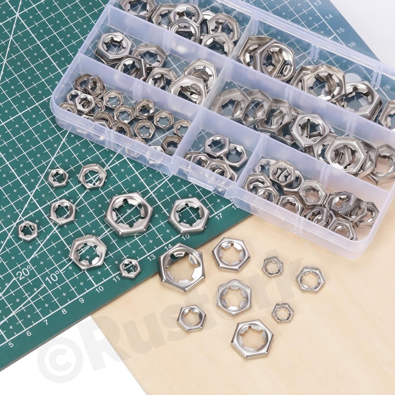 Rustark 105Pcs M6 M8 M10 M12 M14 304 Stainless Steel