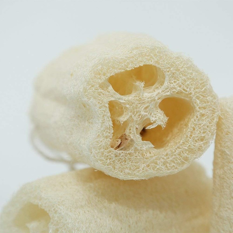 Esponja de lufa egipcia natural paquete de 2 exfoliante corporal