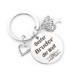 Brother Gift Brother Gifts for Brother Gift Brother Christmas Best Brother Gift Ideas for Brother Gift Brother Birthday Keyring Valentine's Day Thank You Graduation, White