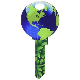 Lucky Line Key Shapes, Earth, House Key Blank KW/11, 1 Key (B127K)