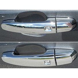 QAA fits 14-20 Chevy Impala, 19-20 Blazer, 18-20 Equinox, 16-20 Malibu, 18-20 Traverse, 17-20 GMC Acadia, 18-20 Terrain 8 pc Chrome ABS Door Handle Covers, with 4 Smart Key Access Points DH54137