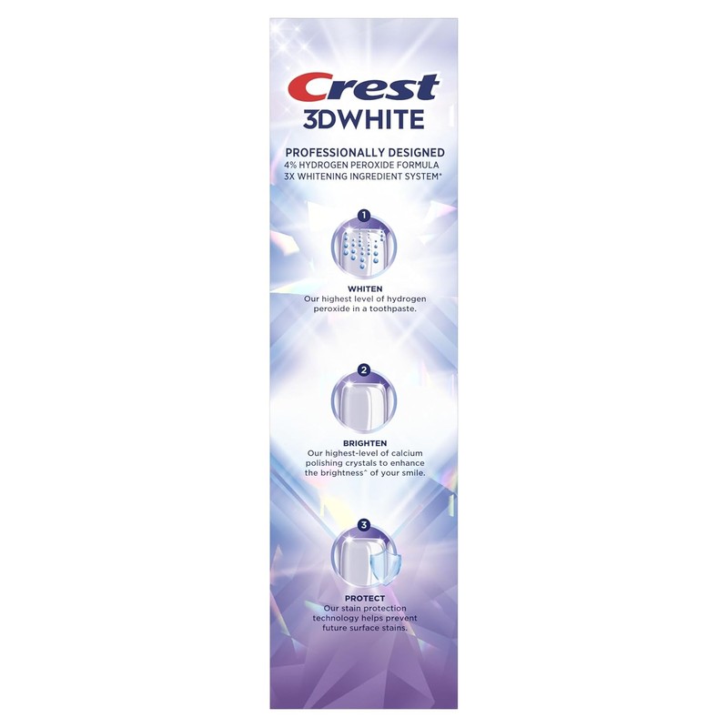 Crest 3D White Brilliance Pro Ultra White Teeth Whitening Toothpaste,