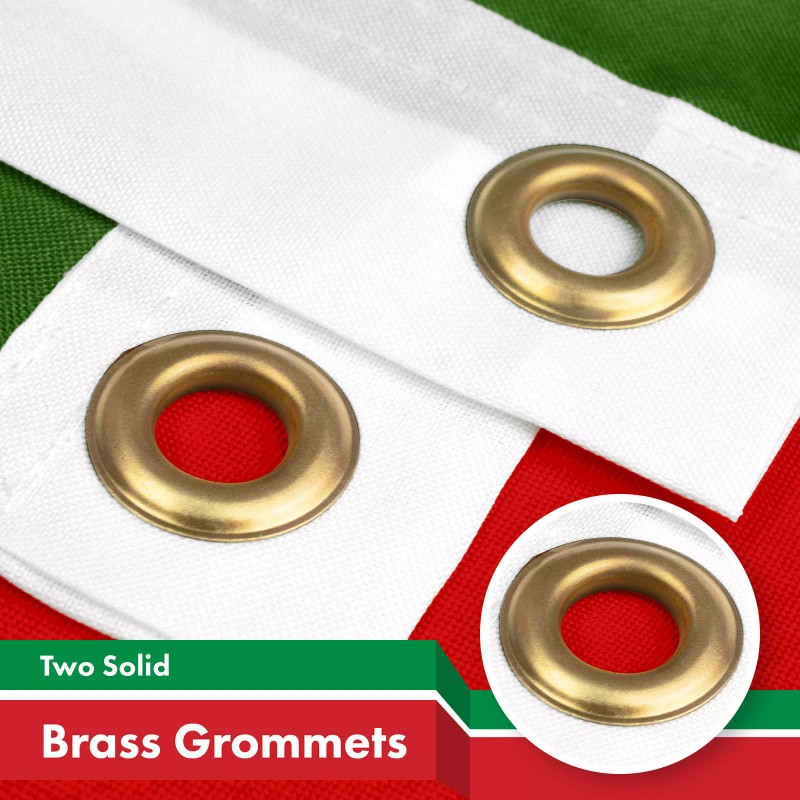 G128 Combo Pack: American USA Flag 3x5 Ft & Italy