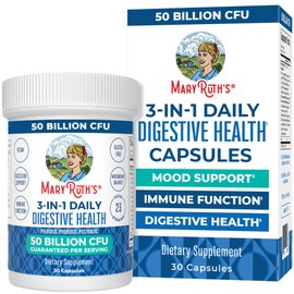 MaryRuth Organics- Probióticos 3 en 1 de MaryRuth para la salud digestiva  Prebióticos y posbióticos  Suplemento para la salud intestinal             