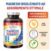Equilibra Magnesio Bisglicinato, 180 Capsule, 250mg, con Vitamina B6, Scorta