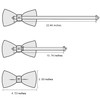 Barry.Wang Teal Black Bow Tie Set Men Paisley Silk Pre-Tied