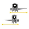 Schellenberg 83700 Maxi Roller Shutter Ready Box Bearing, Height-Adjustable Wall
