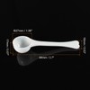 MECCANIXITY Micro Spoons 3 Gram Measuring Scoop Plastic Round Bottom