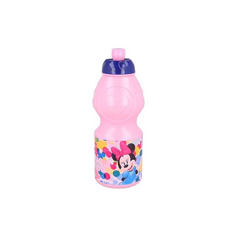 Stor 8412497511327 Sport Water Bottle, 400 ml Capacity, Minnie Feel