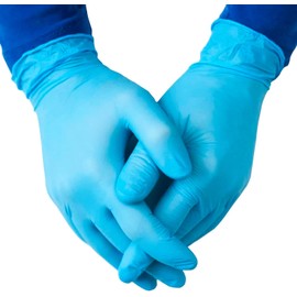 eatasty Disposable Gloves, Blue Nitrile Gloves, Powder-Free, Latex-Free, Multipurpose, Medical Grade, Durable and Comfortable