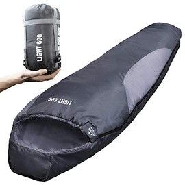 EXPLORER LIGHT 600 Sleeping Bag ultralight small warm 210 x 75 cm Mummy Sleeping Bag Sleeping Bag -2 ° C Outdoor Camping Hood Hiking Sleeping Bag Compression Packsack