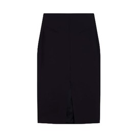 Ted Baker Women's Manabsl Tailored Midi Skirt with Front Split Skirt, navy, 32