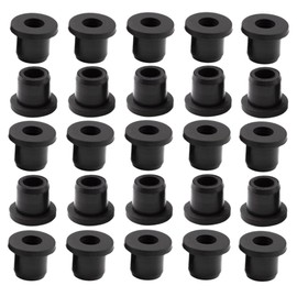 25 pcs 3/8" Drill Hole，3/16" ID black Silicone Top hat rubber grommets for Wiring，Automotive，Firewall，Hole Plug，Desk，Screw，Water and Gas pipe，Drain，House Siding，Cable Bushing，Glass，Wire plug
