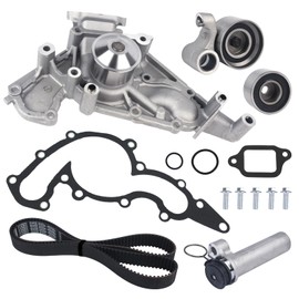 Autoround Timing Belt Kit with Water Pump [4.0L 4.3L 4.7L V8] Fit for 1998-2010 Toyota Tundra / 4Runner / Sequoia/Land Cruiser, Lexus GX470 LS400 LS430 LX470 SC430 SC400 GS400, Replaces # TKT021