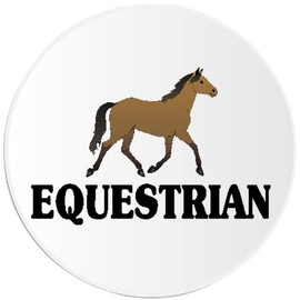 Equestrian Horse - 100 Pack Circle Stickers 3 Inch - Horseback Riding Rider