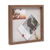 Muzilife 3D Picture Frame, 20 x 20 cm, Deep Wooden