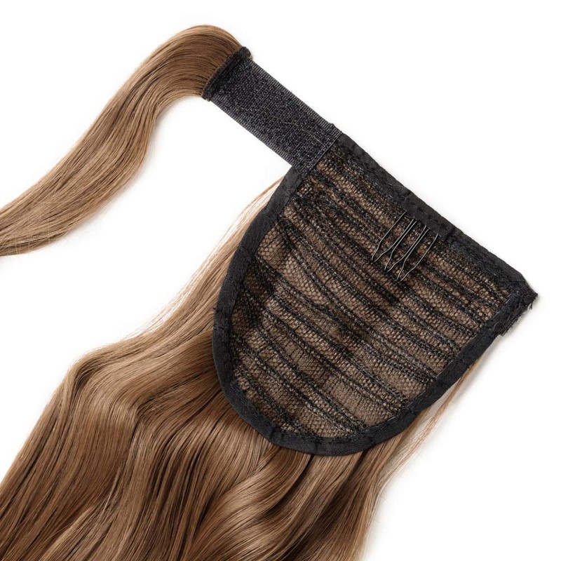 Silk-co 24" Ponytail Hair Extension Clip in/on Ponytail Curly Synthetic