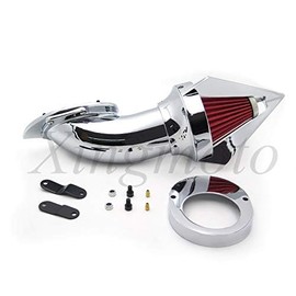 Triangle Air Cleaner Kits Intake Filter for Yamaha Vstar V-Star 650 All Year 1986-2012 Chrome