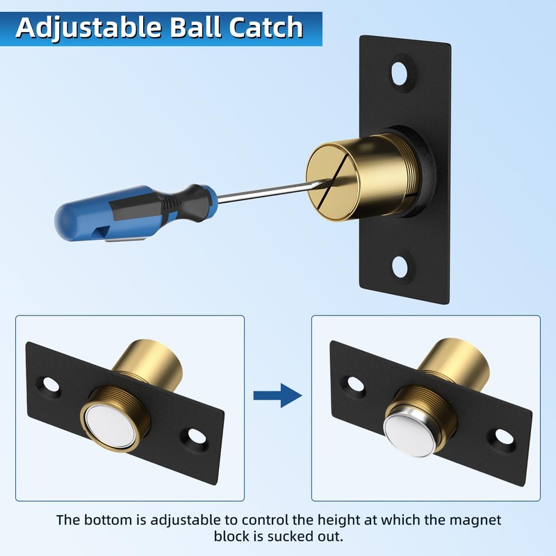 Ball Catch Door Hardware Jiayi 6 Pack Magnetic Ball Catch
