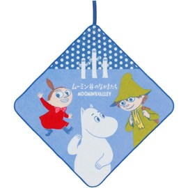 Moomin [Loop Towel] Kindergarten Hand Towel with Loop / Dot Line Friends Northern Europe