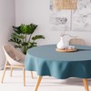 Soleil d'ocre Alix Nappe, Blue, Diameter 180 cm