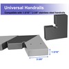 Hehdbz 3 Pack Flat Handrail High Corner Connector, 100mm Strength