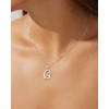 Mesovor 925 Sterling Silver Necklaces for Women, Dainty Initial Name
