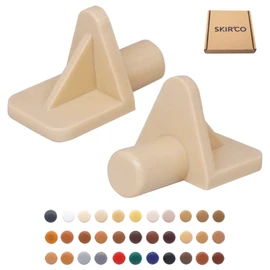 SKIR'CO (Pack of 50) Shelf Support Brackets 5mm Plastic Shelf Support Pins Shelf Brackets (50, Beige (S3)