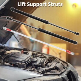 TUCKBOLD Lift Supports Struts for Ford Bronco 2021-2024 Front Hood Gas Spring Black with Connecting Wire,Mounting Bracket,Gasket 2Set