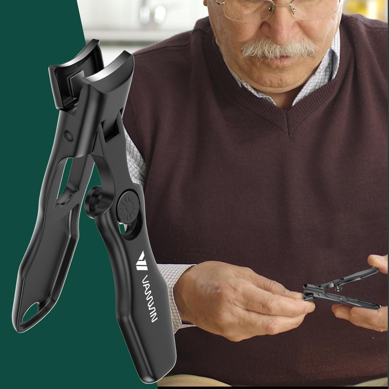 German Nail Clippers for Men Thick Nails, VANWIN Toenail Clippers