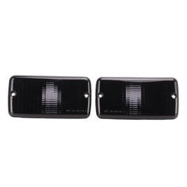 Parking Turn Signal Lamp Housing Front Bumper Lamp Cover 55055020AE Replacement for Jeep Wrangler TJ 1997 2006 Black