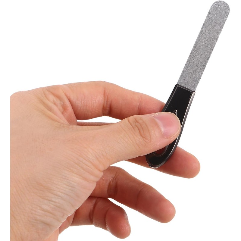 Limas de Uñas de Acero Inoxidable Cabilock con Mango Antideslizante