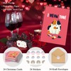 Obbyidk 24 Romantic Cat Valentine's Day Card Set, Funny Kitten