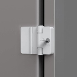 Jola'S House 1 Pack Refrigerator Door Locks Double Button Adhesive Fridge Lock with Keys Fil