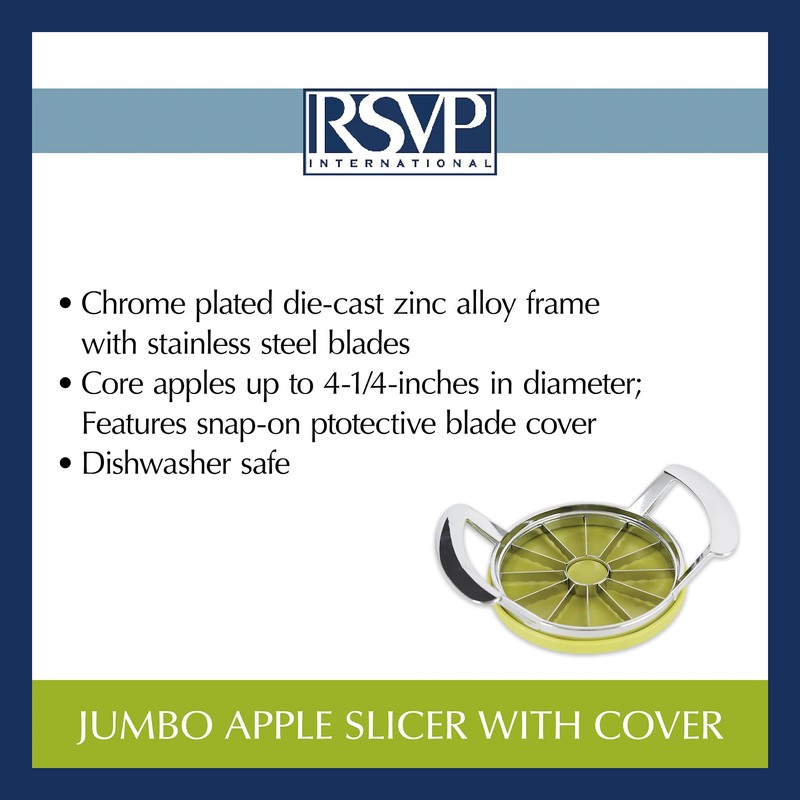 RSVP International Kitchen Tool Collection Core and Slice Apples, Jumbo