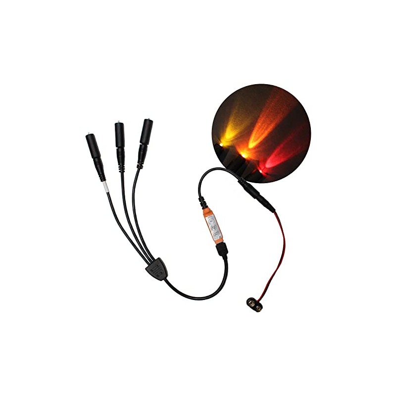 Prop and Scenery Lights Flame Light Kit Flickering Three Head