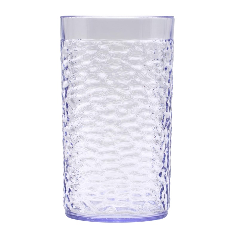 G.E.T. 3316-CL-EC Heavy-Duty Shatterproof Plastic Pebbled Tumbler, 16 Ounce, Clear