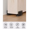 Ccjh Sliding Barn Door Hardware - Floor Guide, Black, Carbon