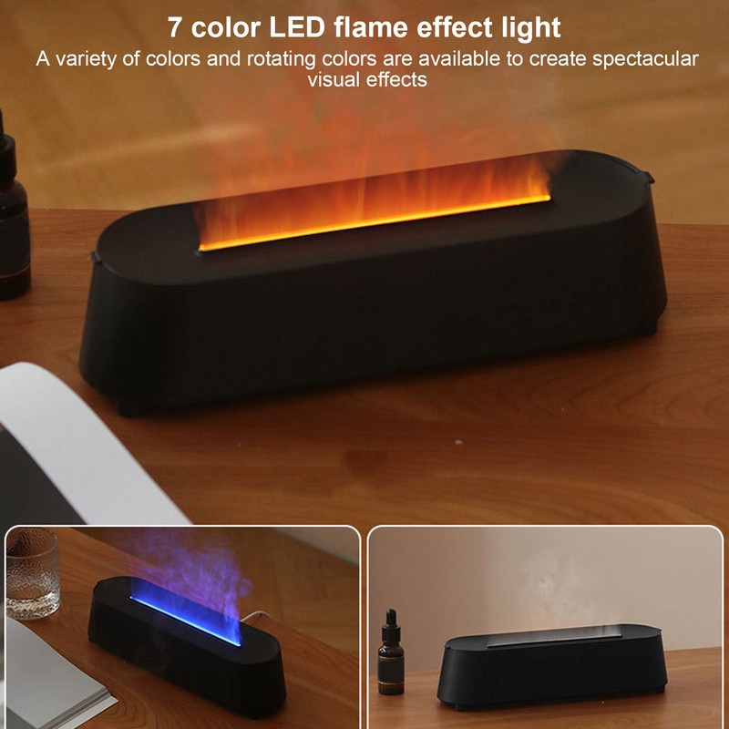 300ml Aromatherapy Diffuser 3 in 1 Flame Colorful Light Aroma