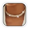 Reaky Rhinestone Choker Necklaces Silver Crystal Necklace Sparkly Choker Necklace