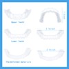 2 Pairs Dentures, Denture Cover/Denture, Plastic Denture Repair Tooth Face