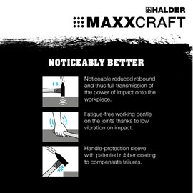 Halder USA - Maxxcraft Cross Peen Hammer (3666.008), Black, 1.76 lbs.