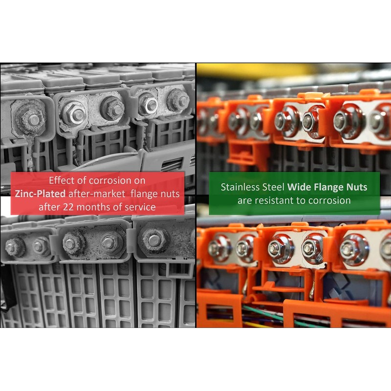 Hybrid Battery Copper Bus Bars & SS Nuts Hardware, (for