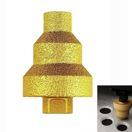 TNDCKP Diamond Core Drill Bit, Diamond Cone Tile Bit 20-35-50mm Hole Expander, Stone Core Bit for Metal, Concrete, Tile, Marble, Artificial Stone