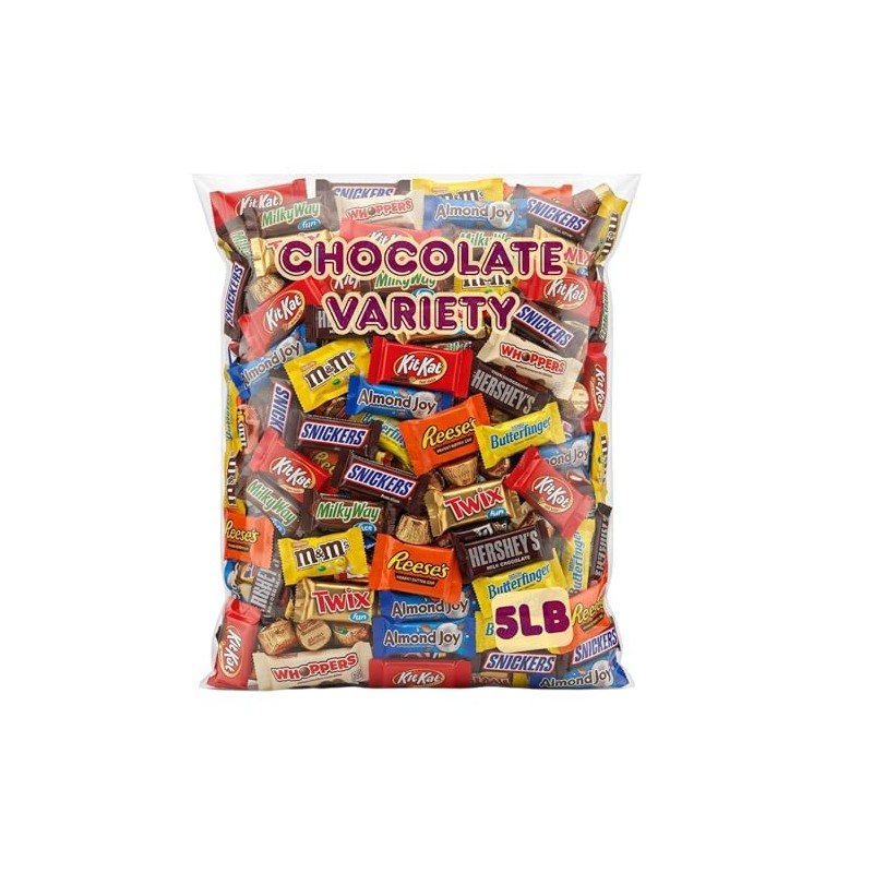 Bulk Chocolate Candy Variety Pack – Individually Wrapped Mini Chocolate