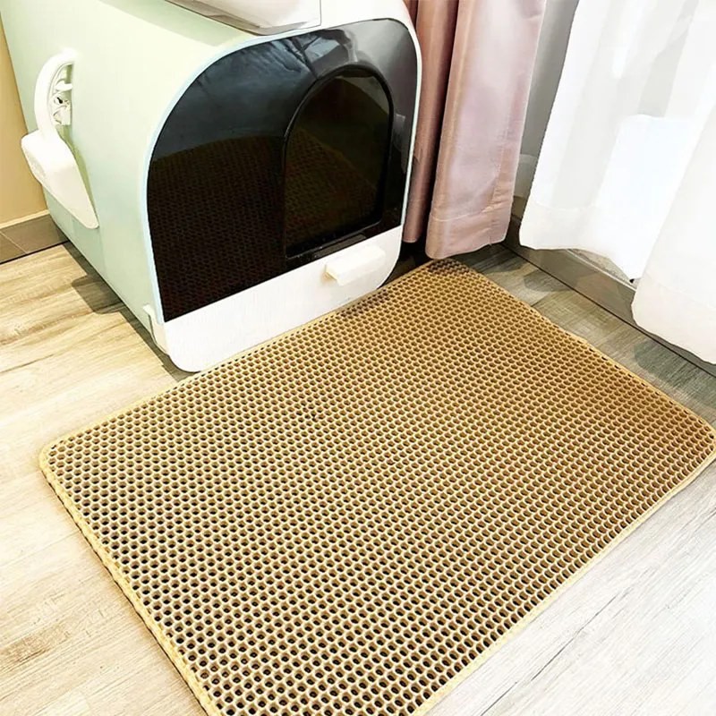 Cat Litter Mat – Pet Cat Litter Mat Waterproof Double,