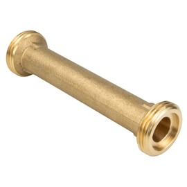 Schlösser JS fitting 1 inch (DN20) x 130 mm for water meter, heat meter, blank brass, 0080040400001