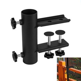 VANROUG Patio Umbrella Holder Clamp, Parasol Bracket, Outdoor Umbrella Mount Bracket, Clamping Range (12 mm-63 mm), Umbrella Diameter (15 mm-38 mm)