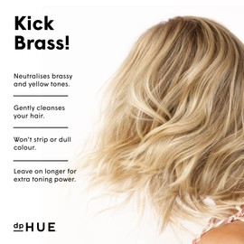 dpHUE Cool Blonde Shampoo - 8.5 oz - Purple Pigments Neutralize Unwanted Yellow, Brassy Hair Tones - Color Safe - Paraben, SLS & SLES Sulfate Free - Leaping Bunny Certified